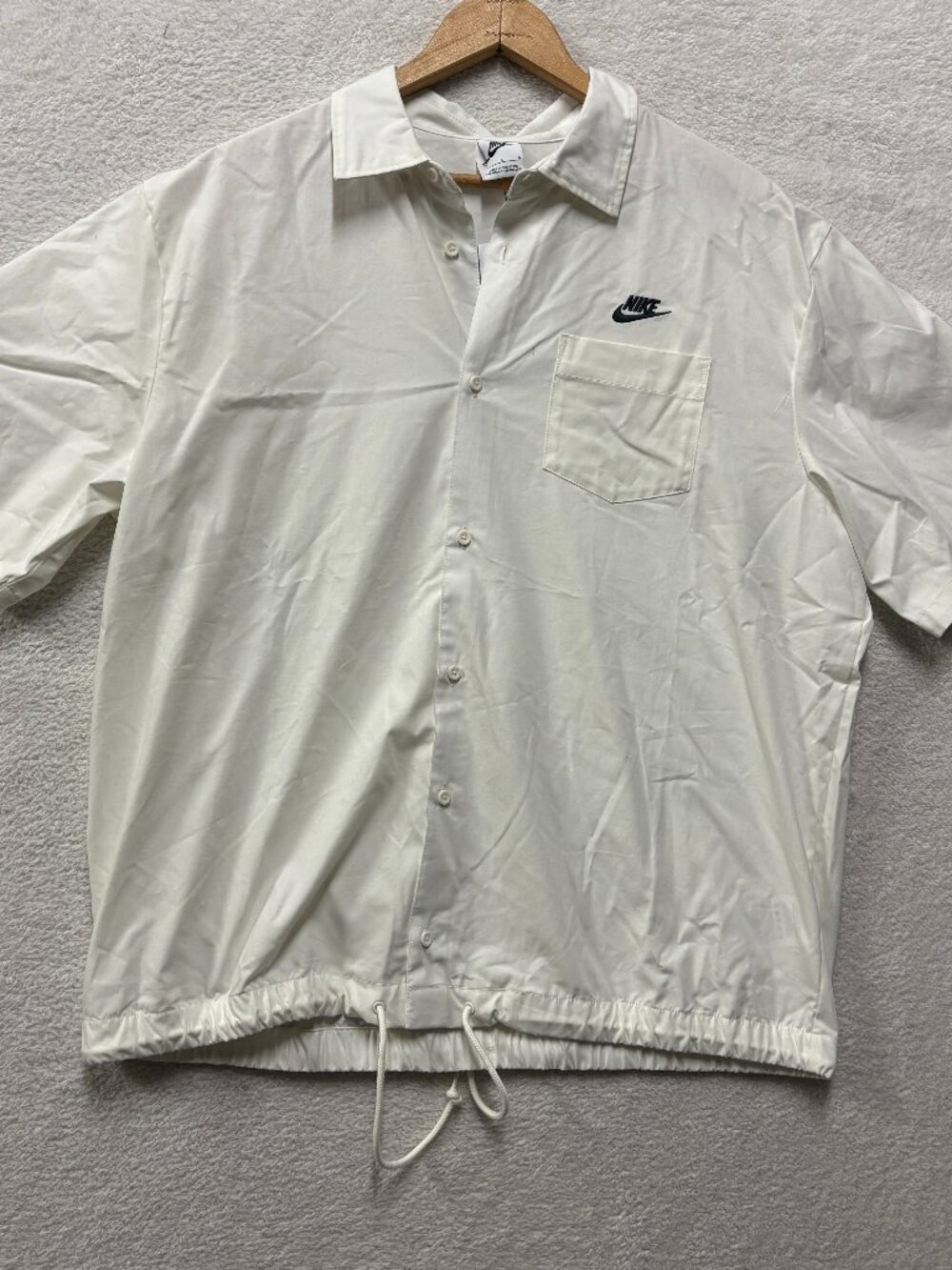 Nike Club Shirt Mens Large Short Sleeve Oxford Button-Down Skate Surfer Canvas